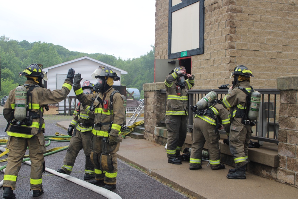 Illinois National Guard Firefighters Train in Peoria