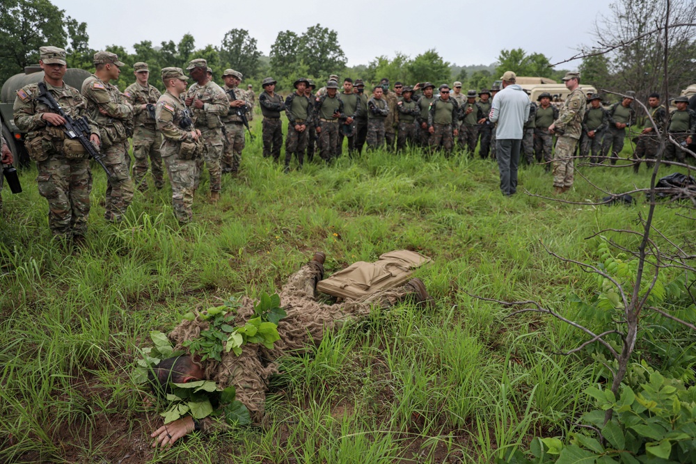 153rd HHC Sniper Lanes with Guatamalan Armed Forces