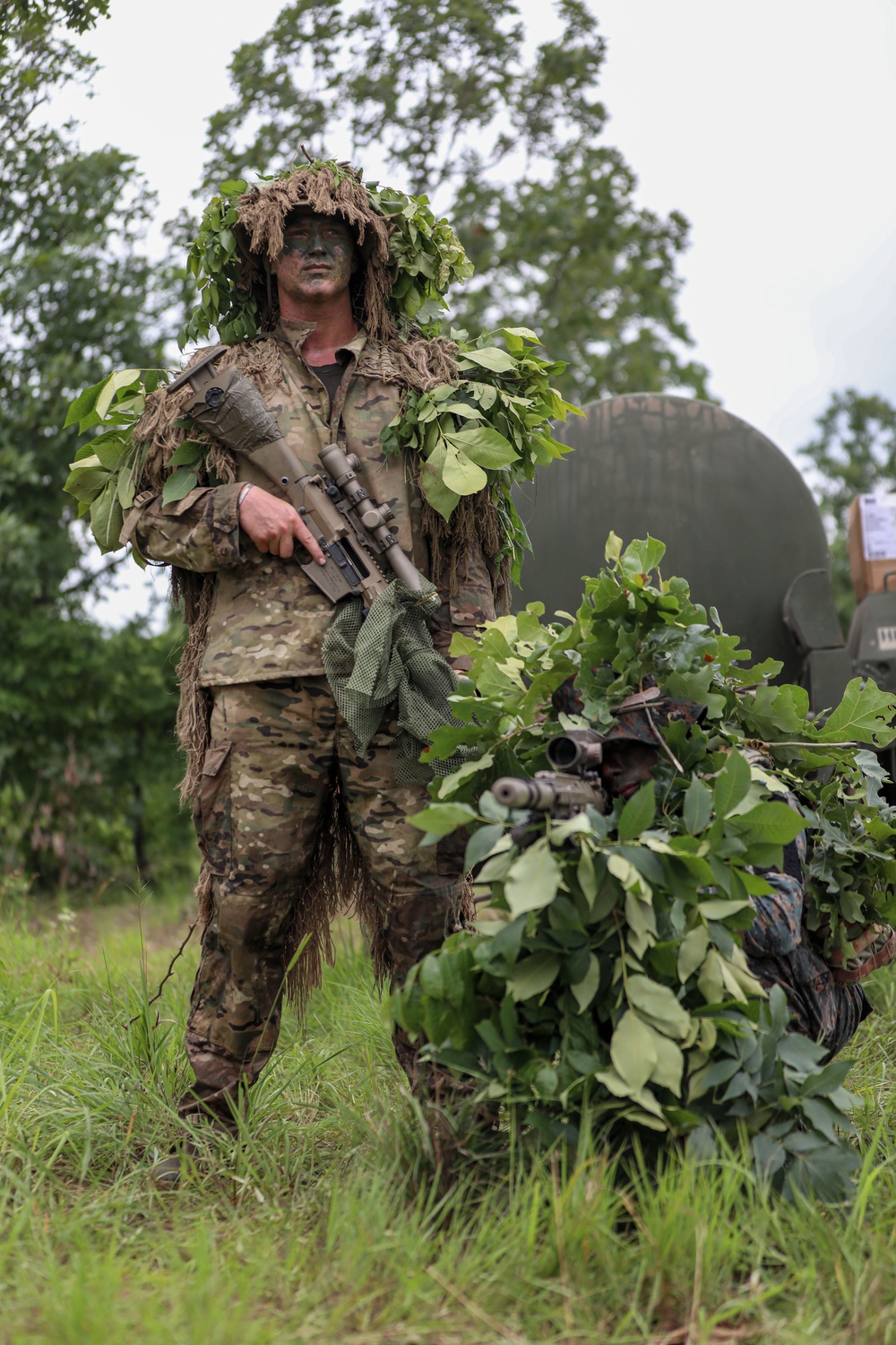153rd HHC Sniper Lanes with Guatamalan Armed Forces