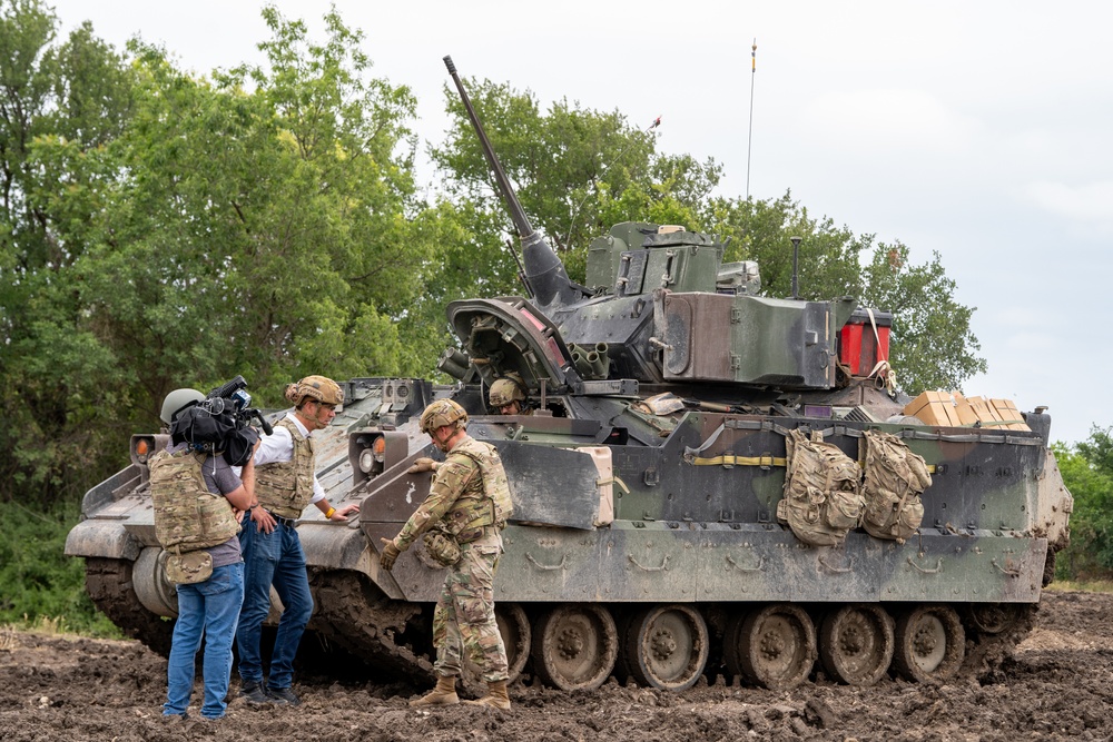 Fort Cavazos Media Day: 1-9CAV Live-Fire Exercise M1A2 Abrams &amp; M2A3 Bradley