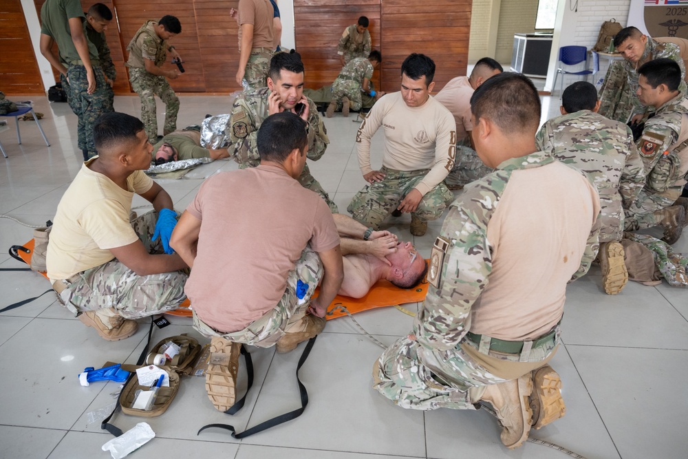 U.S., Canadian medics train alongside Peruvian military in Tactical Combat Casualty Care