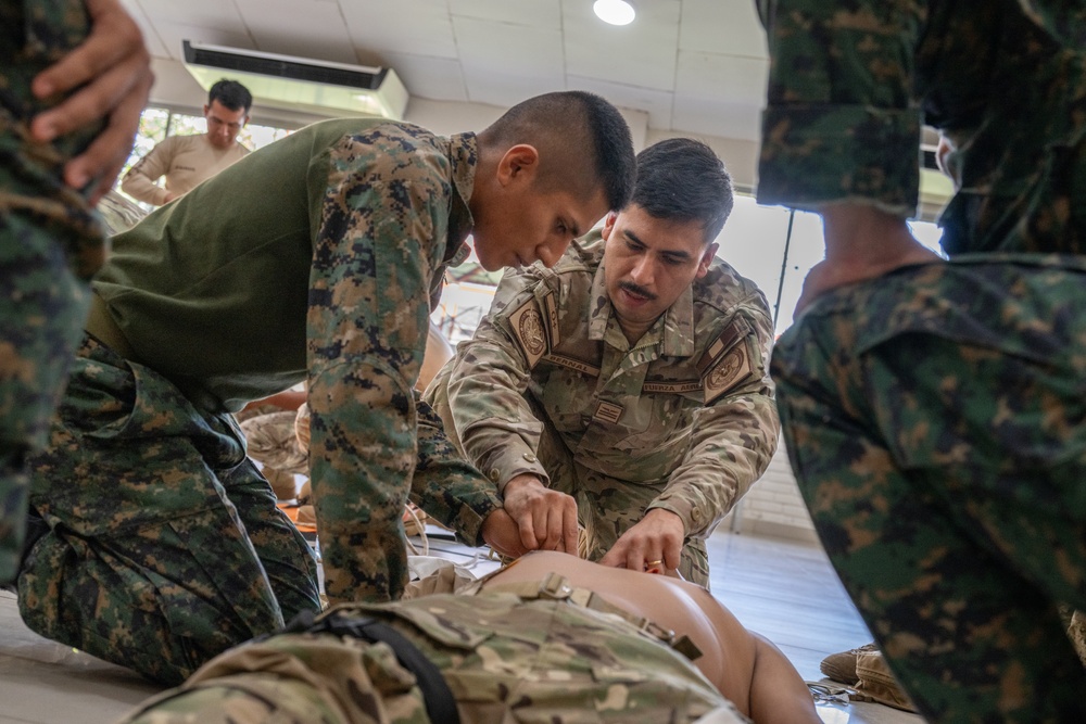 U.S., Canadian medics train alongside Peruvian military in Tactical Combat Casualty Care