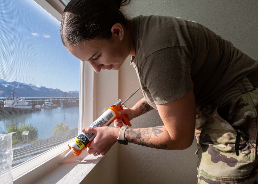141st Civil Engineer Squadron support Seward Military Resort renovation