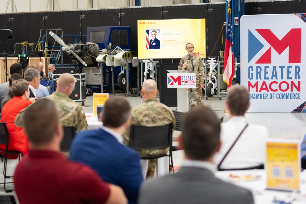 Current and former Robins AFB leaders highlight national security at ‘DIME in Action’ event for Macon-Bibb Community