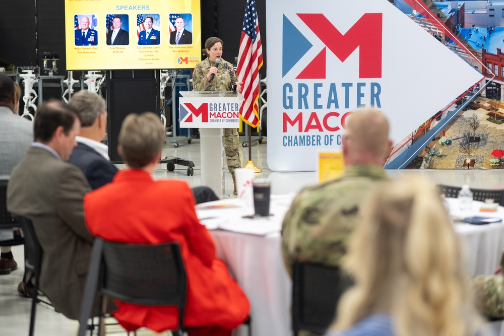 Current and former Robins AFB leaders highlight national security at ‘DIME in Action’ event for Macon-Bibb Community