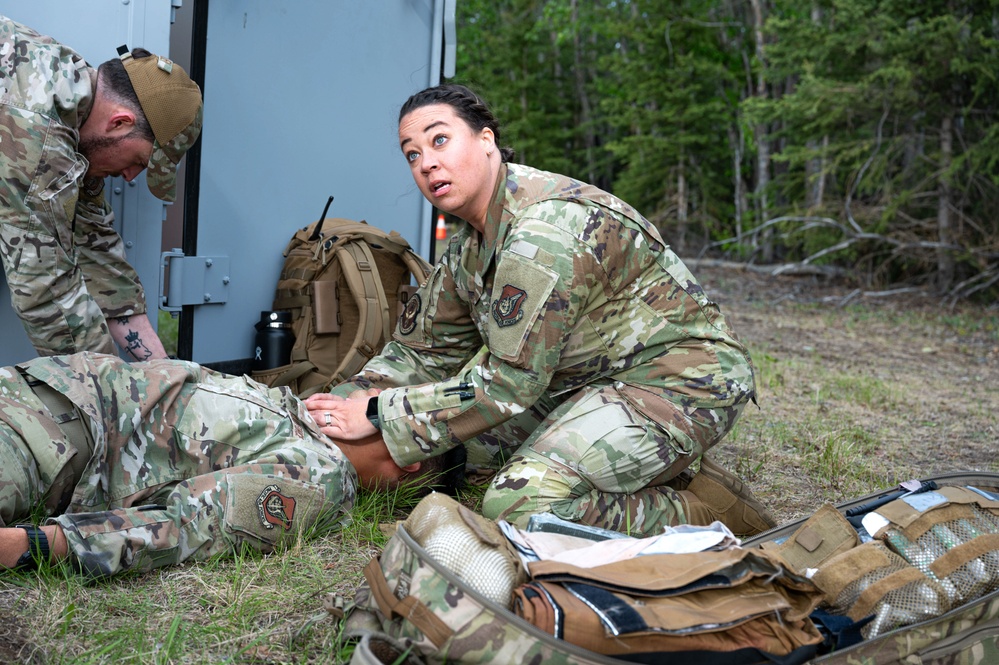 JBER Airmen assigned to the 3rd Air Expeditionary Wing participate in exercise Tropic Tundra