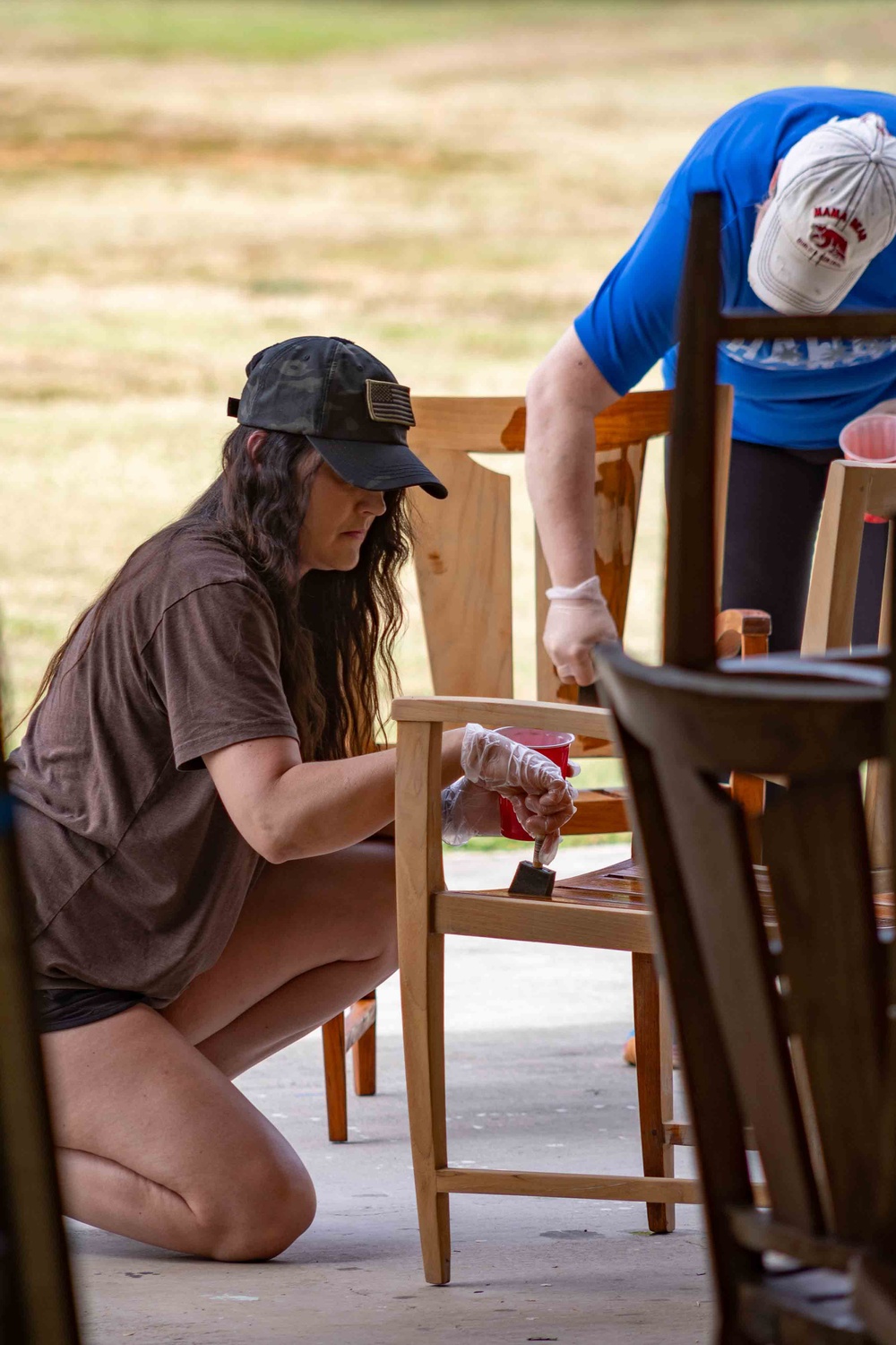 Services Airmen Refurbish MWR Furniture