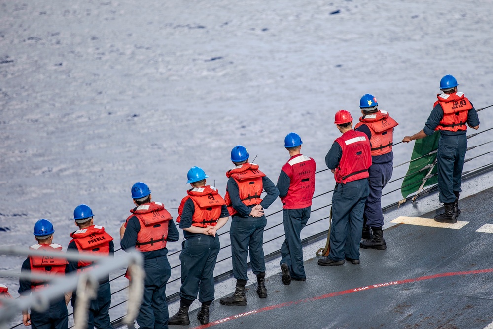 USS Preble Conducts Replenishment at Sea