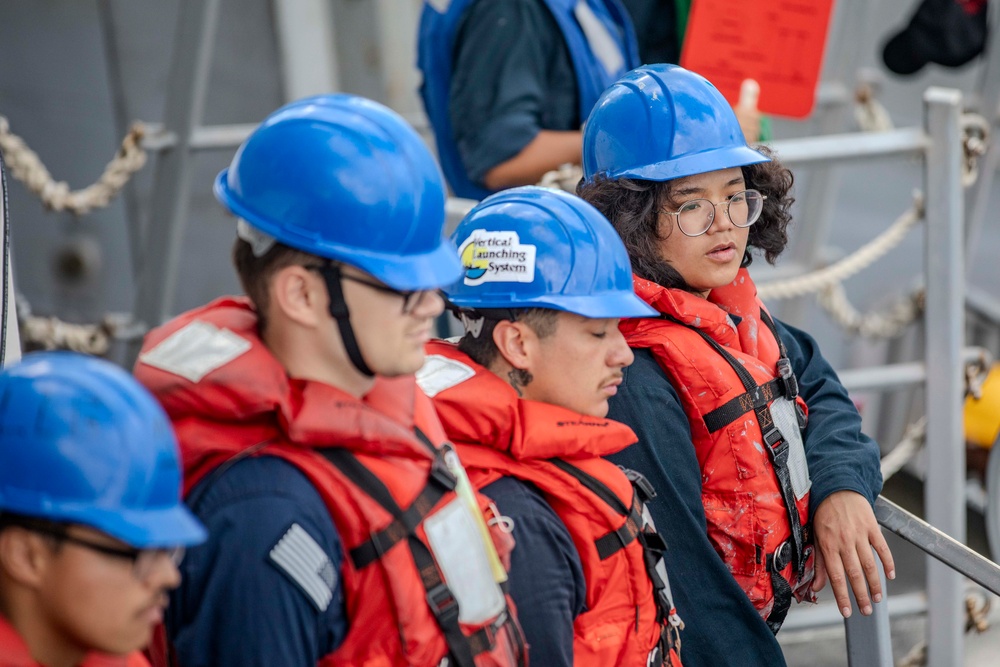 USS Preble Conducts Replenishment at Sea