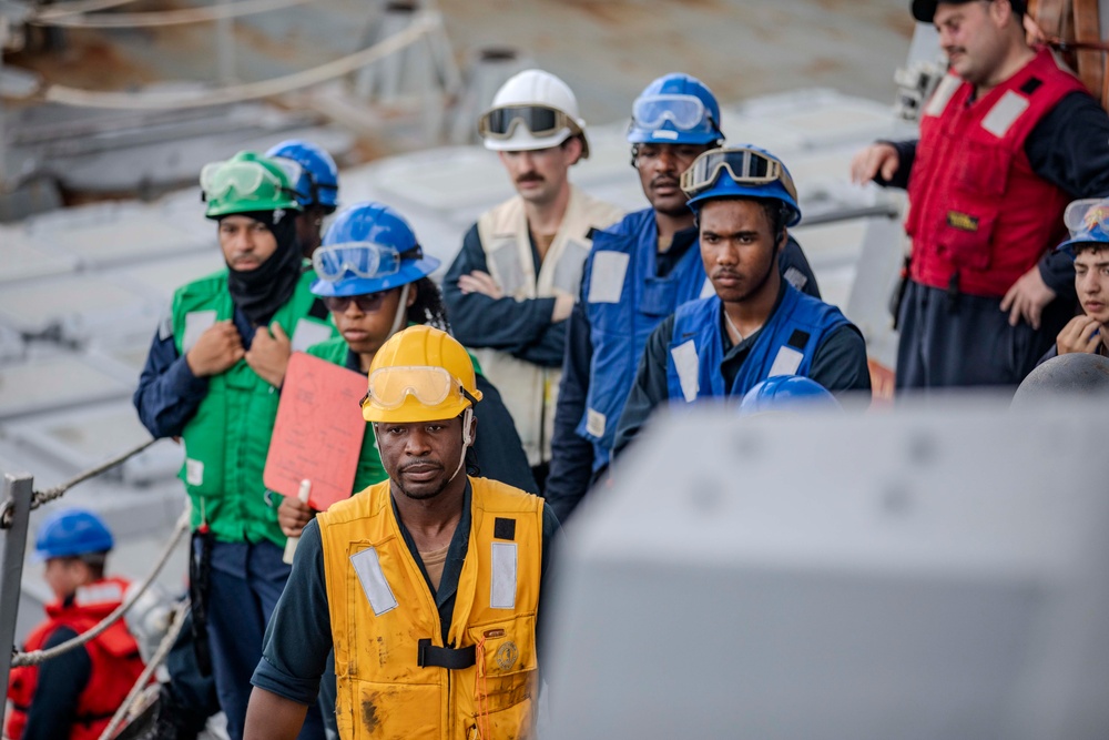 USS Preble Conducts Replenishment at Sea