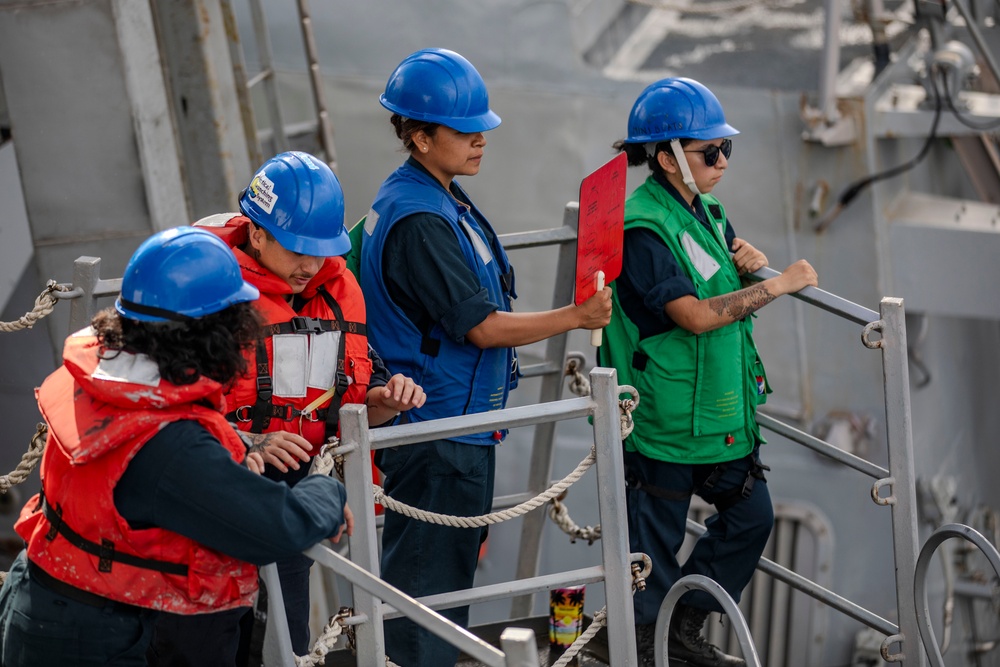 USS Preble Conducts Replenishment at Sea
