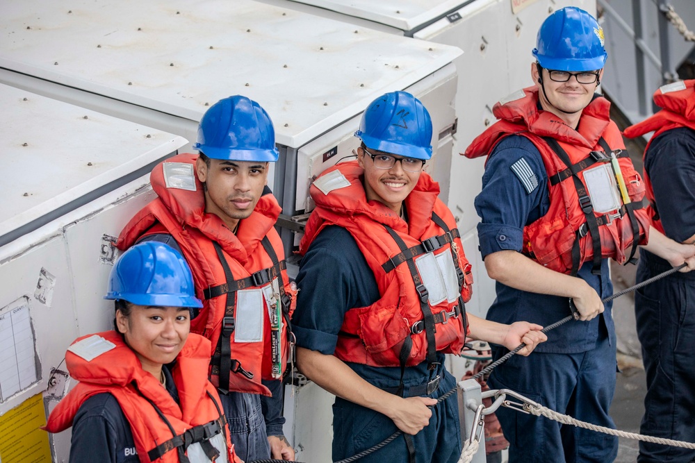 USS Preble Conducts Replenishment at Sea