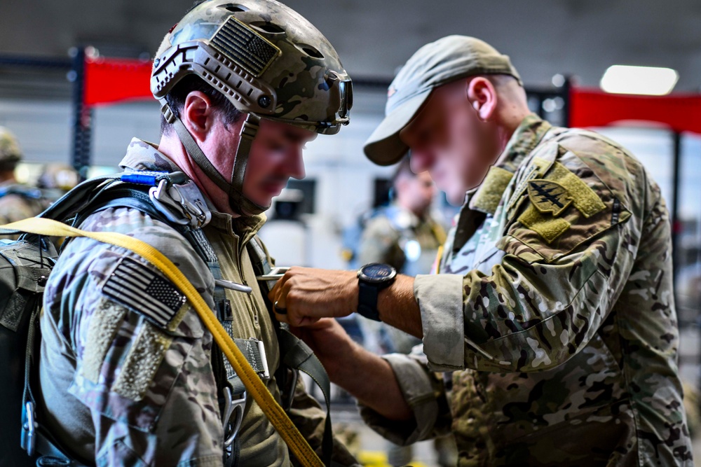 SOCEUR conducts airborne jump over Mont-Saint-Michel