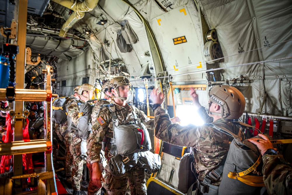 SOCEUR conducts airborne jump over Mont-Saint-Michel