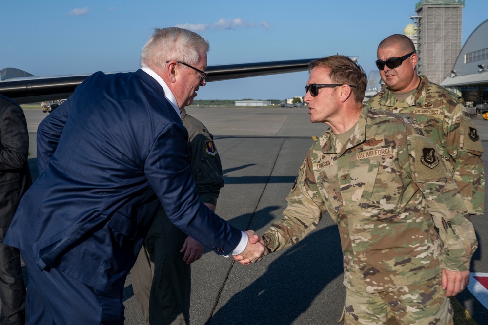 Ambassador Glass visits Misawa Air Base