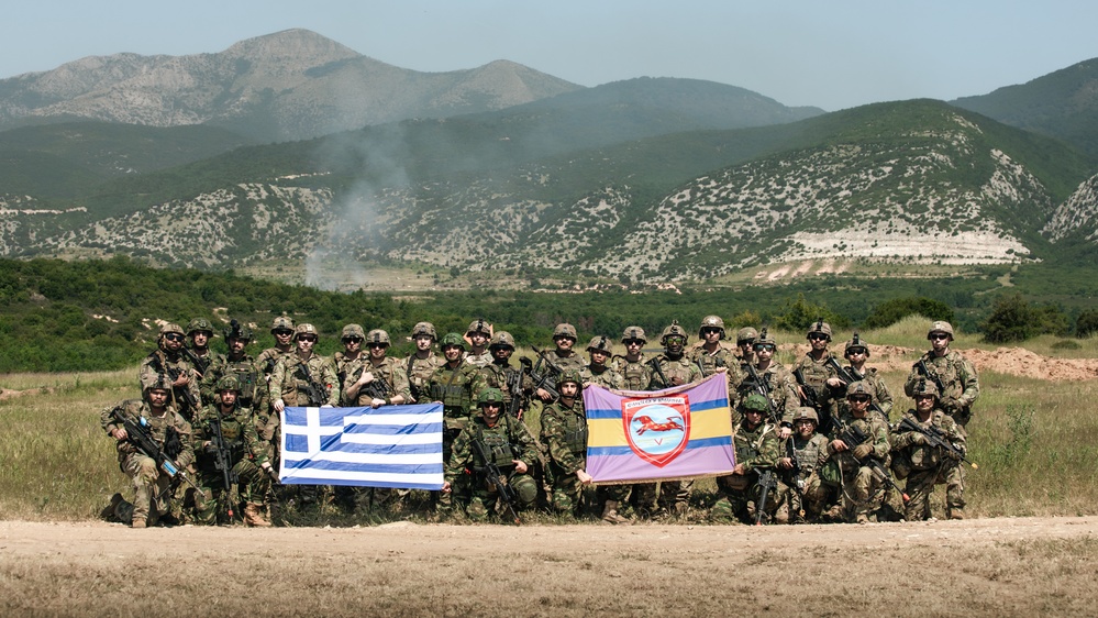 US led multinational air assault training in Greece
