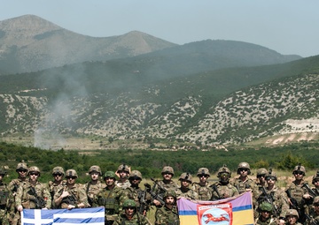 US led multinational air assault training in Greece
