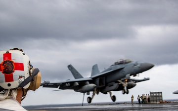 Nimitz Sailors Conduct Flight Operations