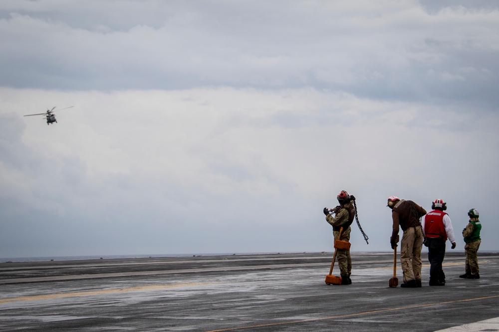 Nimitz Sailors Conduct Flight Operations