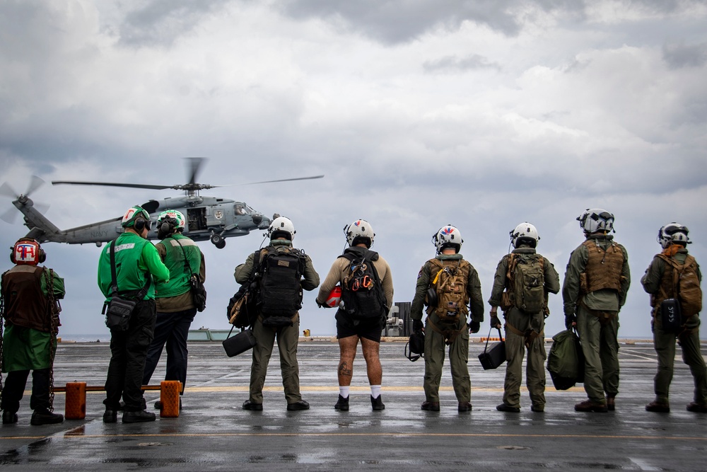 Nimitz Sailors Conduct Flight Operations