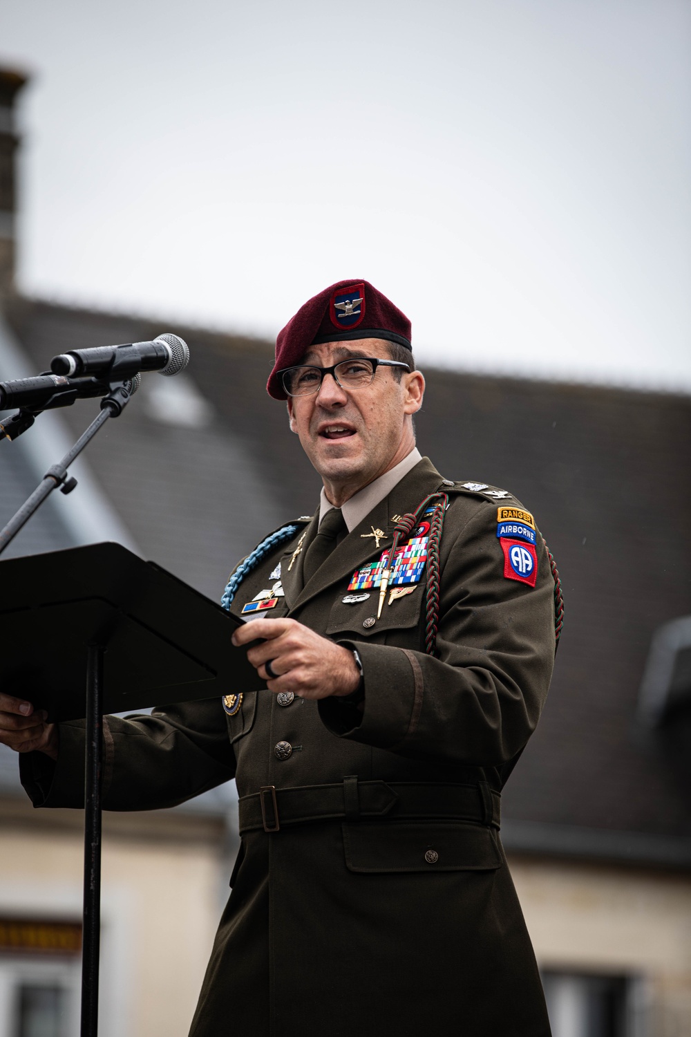 81st D-Day Anniversary: Airborne Paratroopers commemorate Signal Monument in Sainte-Mère-Église