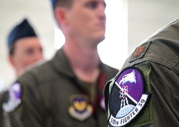 510th FS conducts change of command ceremony