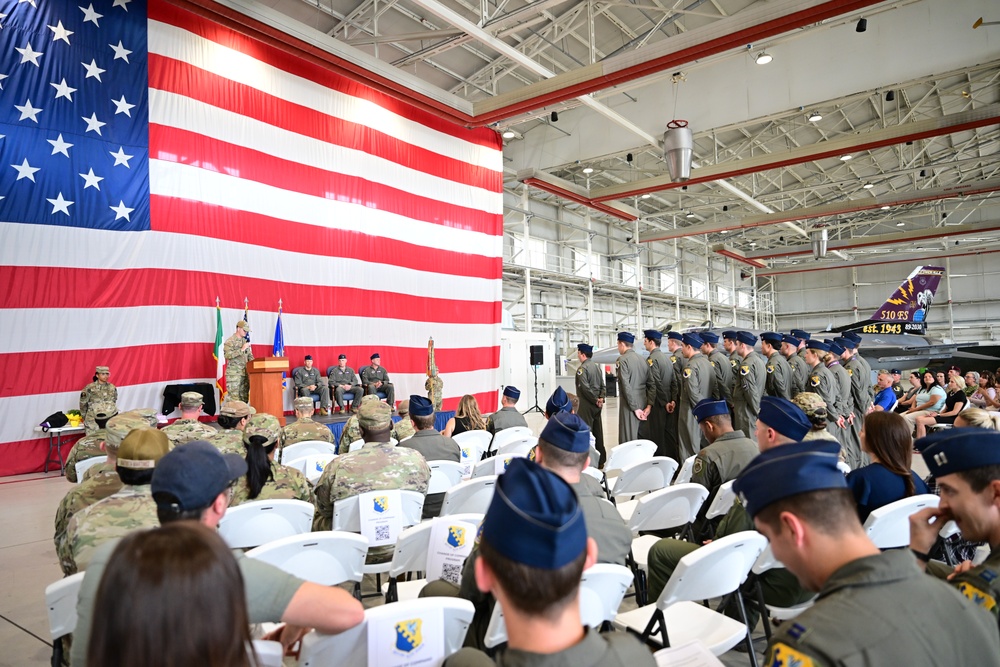 510th FS conducts change of command ceremony