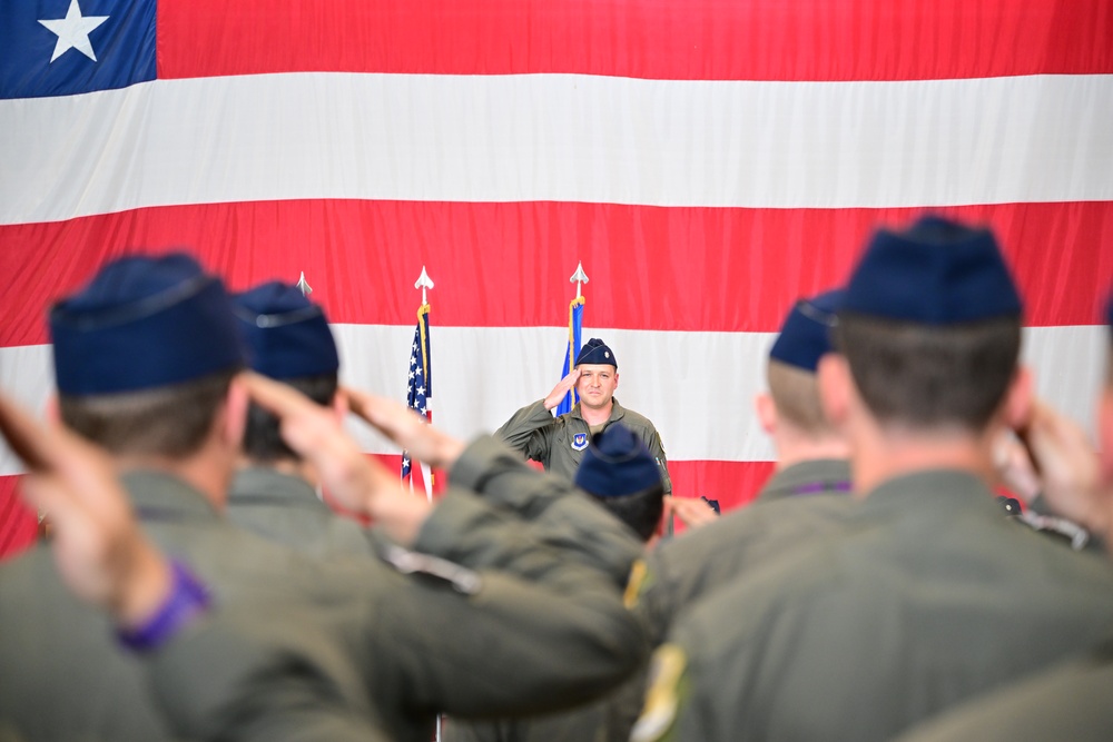 510th FS conducts change of command ceremony
