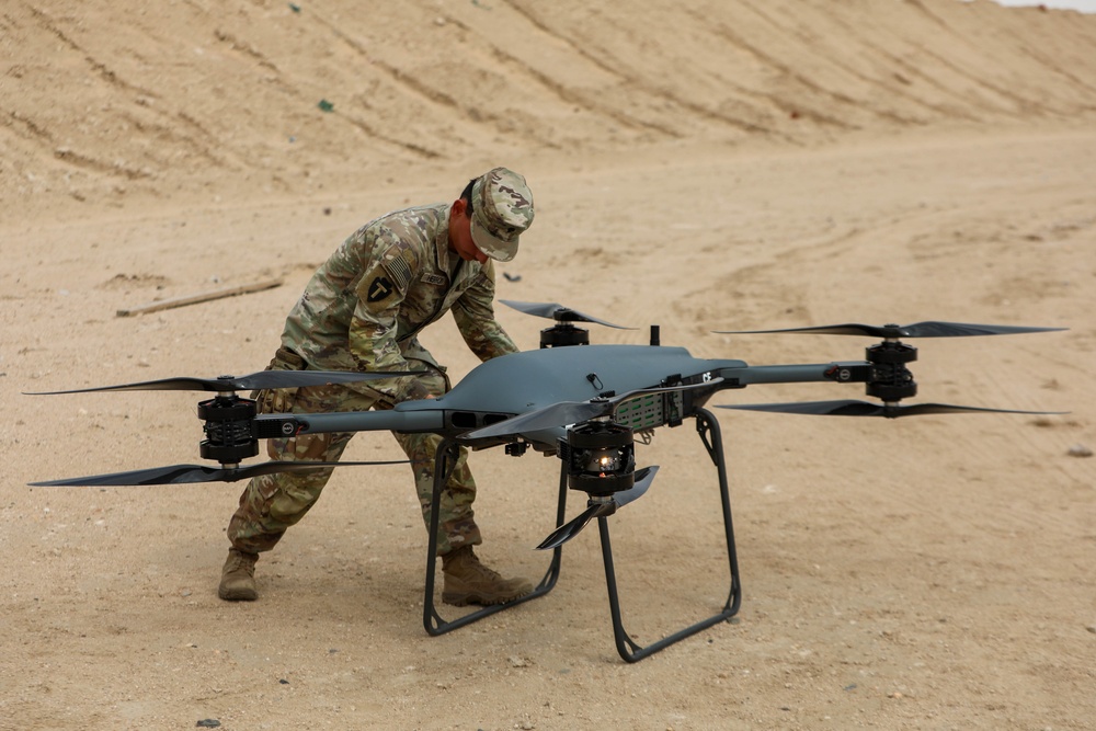 1st TSC displays technological advancements with TRV-150 drone