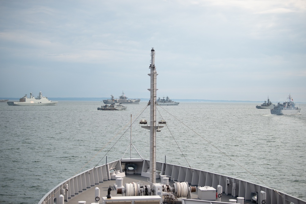 BALTOPS 25 ships sail in formation