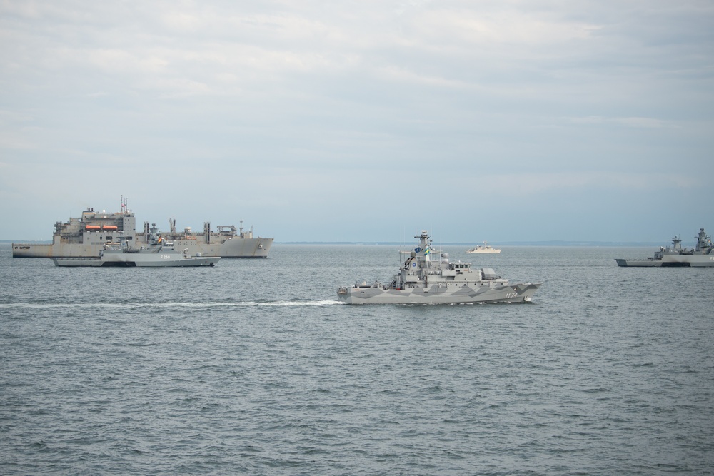 BALTOPS 25 ships sail in formation