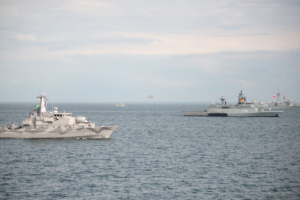 BALTOPS 25 ships sail in formation