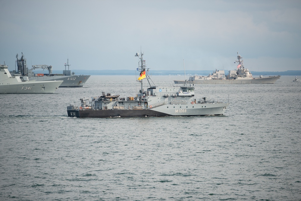 BALTOPS 25 ships sail in formation