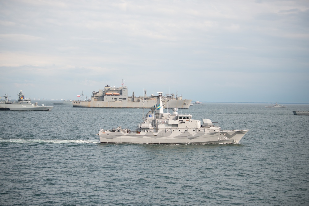BALTOPS 25 ships sail in formation