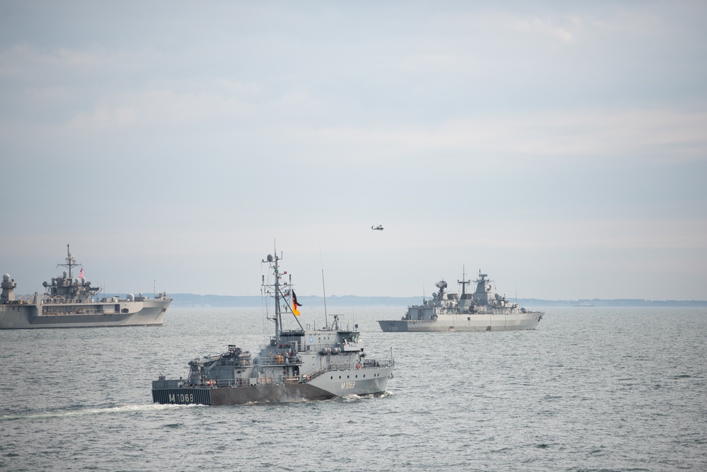 BALTOPS 25 ships sail in formation
