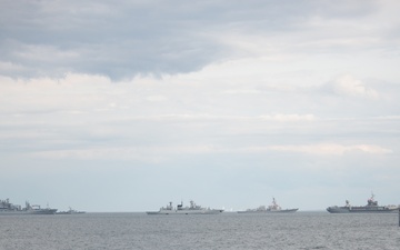 BALTOPS 25 ships sail in formation