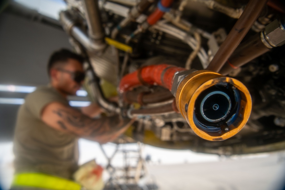 32nd EARS Maintainers Tackle KC-135 Repairs