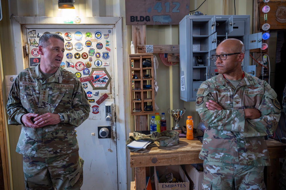 National Guard Chief Gen. Nordhaus Honors 449th Air Expeditionary Group Airmen