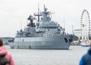 BALTOPS 25 ships depart Rostock, Germany