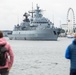 BALTOPS 25 ships depart Rostock, Germany