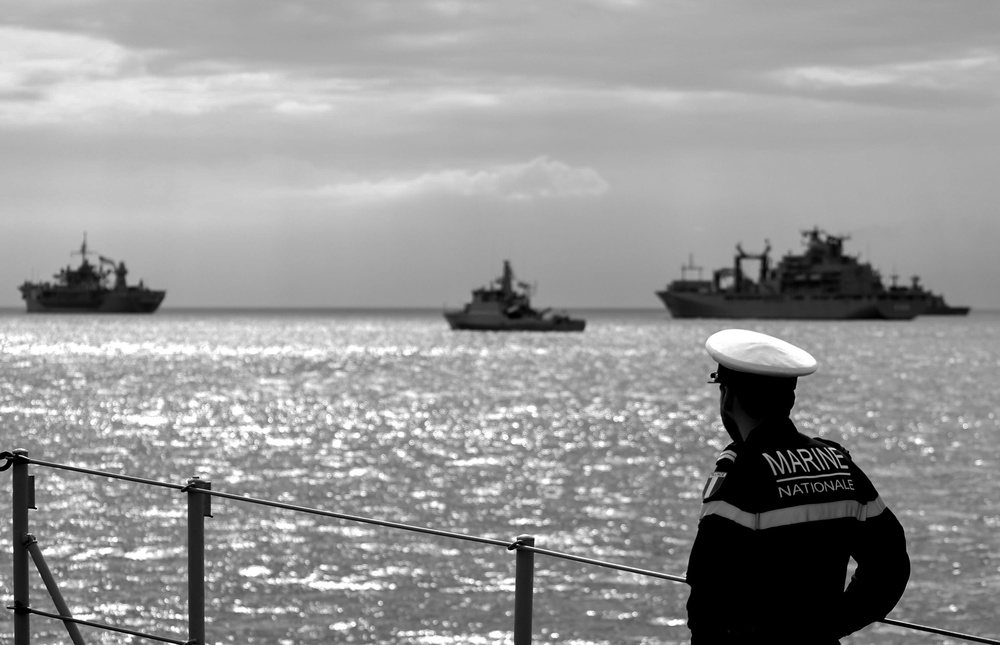 BALTOPS 25 ships sail in formation