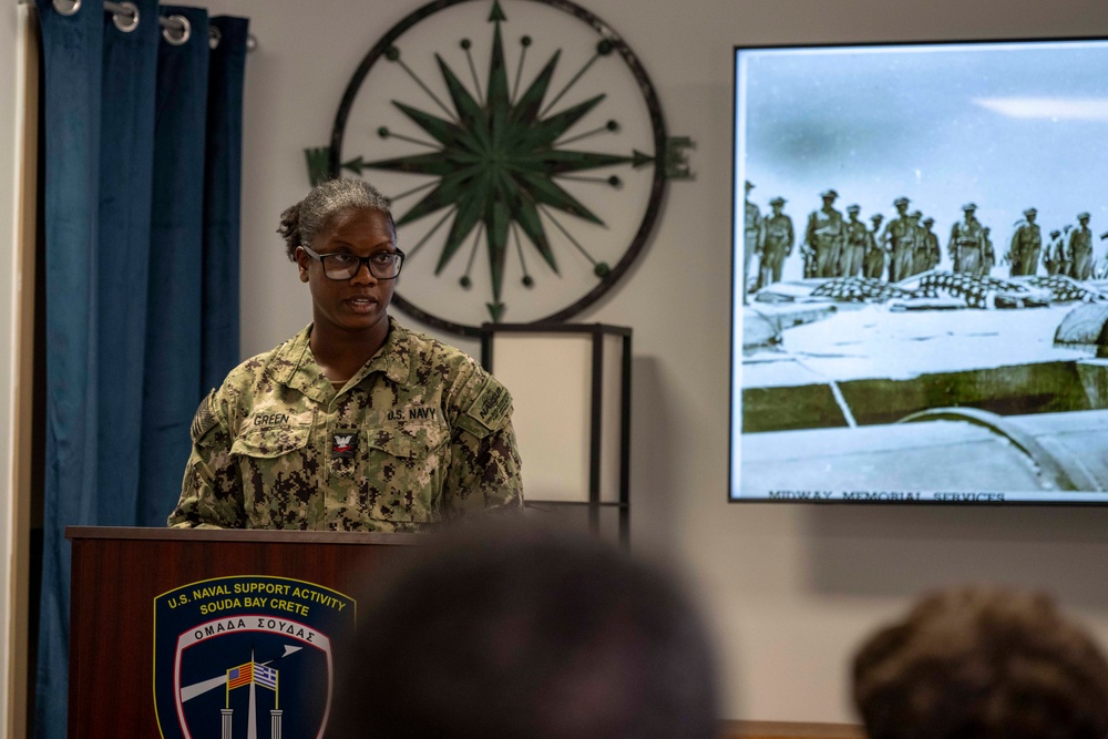 NSA Souda Bay Battle of Midway and D-Day Remembrance Ceremony