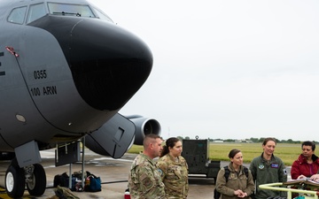 The 100th ARW flies over the Beaches of Normandy for the 81st Anniversary of D-Day