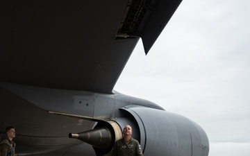 The 100th ARW flies over the Beaches of Normandy for the 81st Anniversary of D-Day