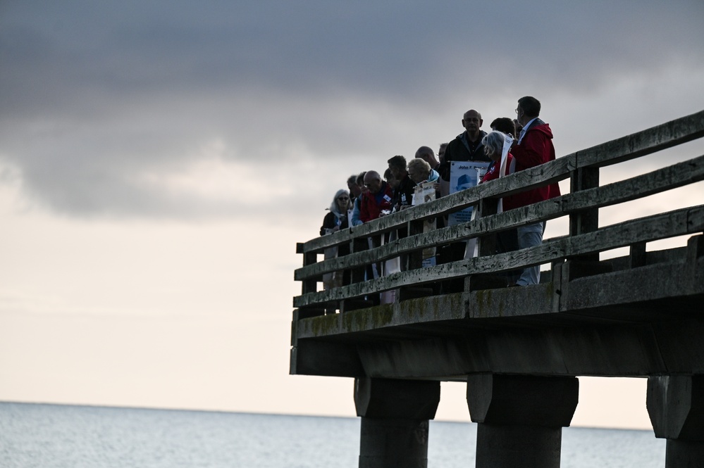29th ID Soldiers honor Bedford Boys in early morning Omaha Beach ceremony