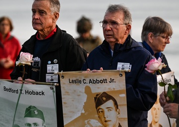 29th ID Soldiers honor Bedford Boys in early morning Omaha Beach ceremony