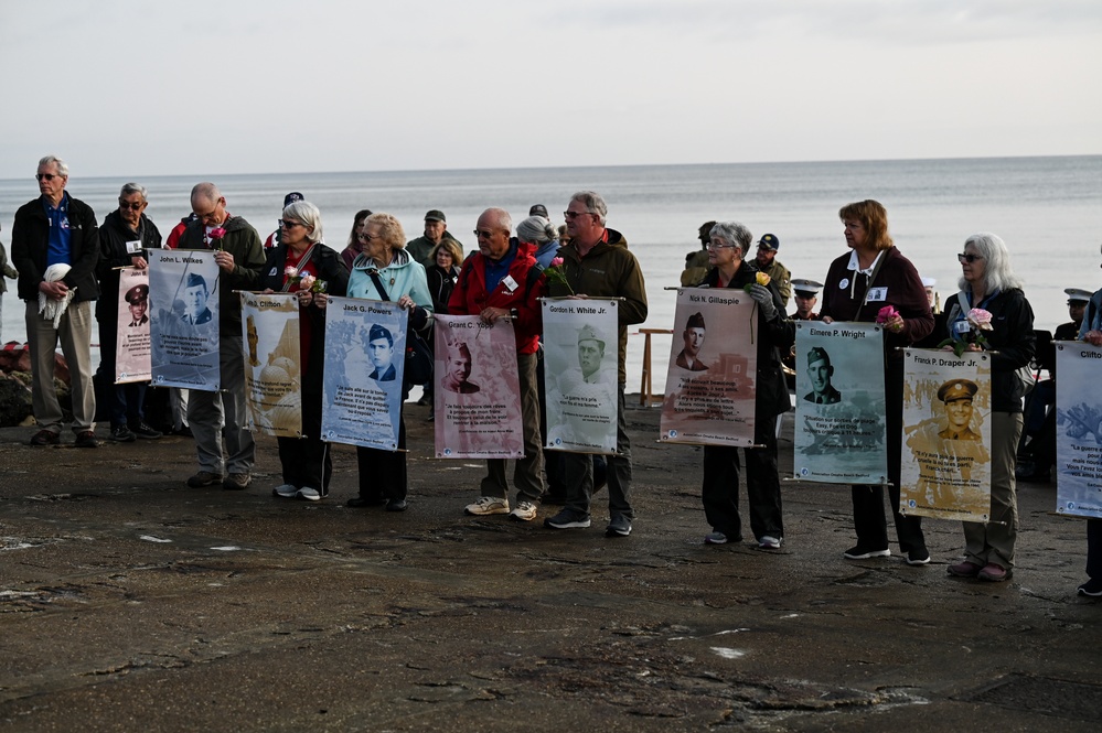 29th ID Soldiers honor Bedford Boys in early morning Omaha Beach ceremony