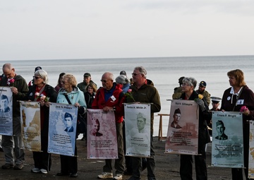 29th ID Soldiers honor Bedford Boys in early morning Omaha Beach ceremony