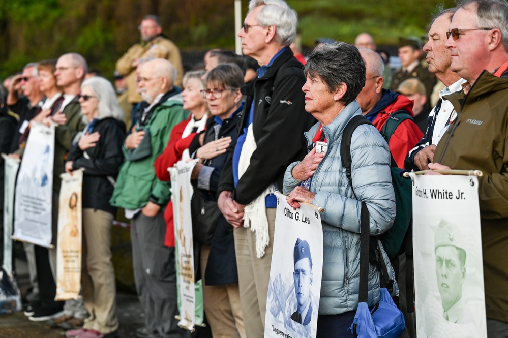 29th ID Soldiers honor Bedford Boys in early morning Omaha Beach ceremony