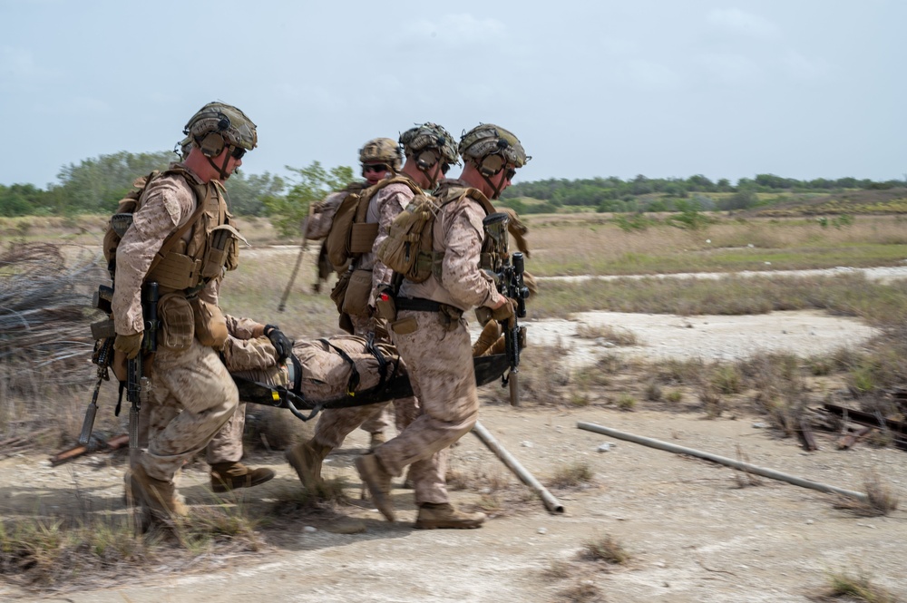 U.S. Marines conduct a CASEVAC exercise at Guantanamo Bay